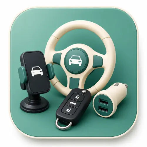Premium car accessories collection including air fresheners and organizers at Lefcart India