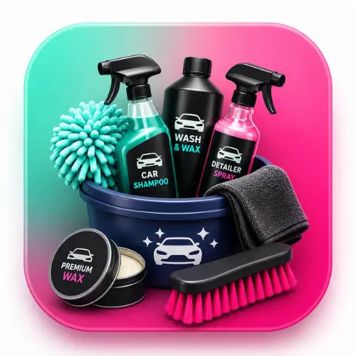 Premium car care products and cleaning kits collection at Lefcart India