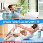 Lefcart Mini Air Cooler Mist Fan USB Portable Evaporative Mist Cooling Fan (3 Speed, 5 Modes)
