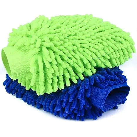 Lefcart Multicolour Car Washing Mitt Gloves 11 inch High Quality