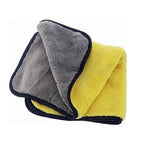 Lefcart Premium Microfiber Car Washing and drying Clothe 800 GSM 40x40mm (Yellow)